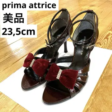 primaattrice 에나멜 리본 펌프스 새상품급 23.5 와인 레드