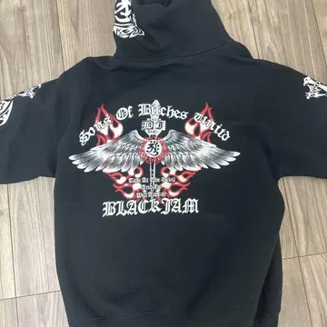 EDGE DEVIL 블랙 후드티 M