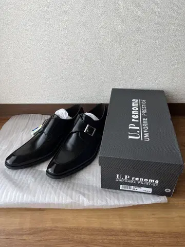 U.P. renoma 블랙 비즈니스 슈즈 25.0 3E