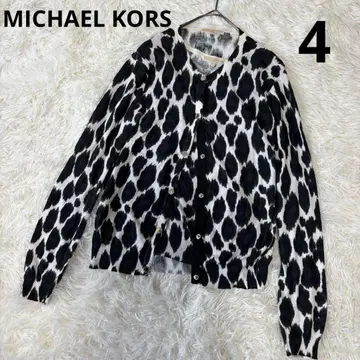 MICHAEL KORS 애니멀 무늬 앙상블 가디건 사이즈 4