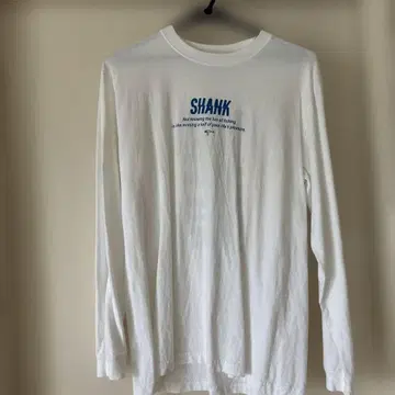 SHANK 롱 슬리브 티셔츠 L 사이즈 화이트