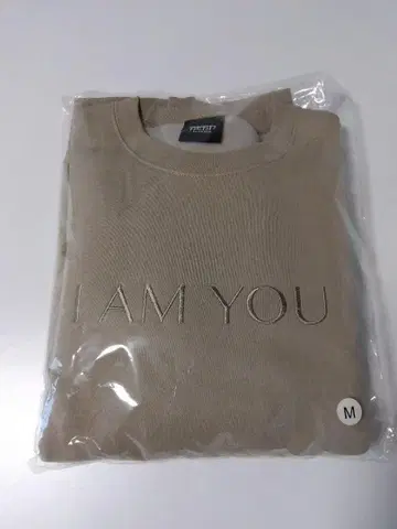 I AM YOU 자수 맨투맨 M 사이즈 베이지