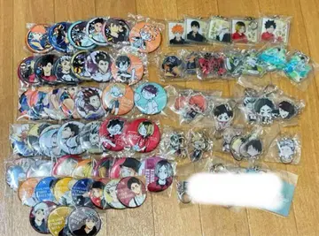 하이큐 굿즈 캔뱃지 키링 묶음 판매