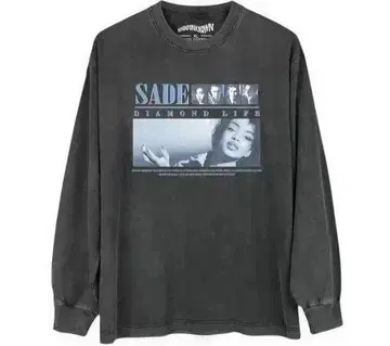 Sade 프린트 그레이 긴팔 티셔츠 M