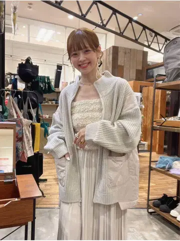 새상품 리브 x 퀼트 지퍼 블루종 모드 노움코어 니코앤드