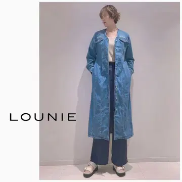[ 2024 컬렉션 ] LOUNIE 데님 코트 원피스