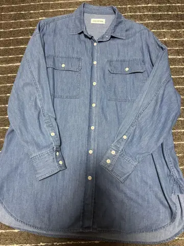 23DENIM 데님 블루 긴팔 셔츠 40