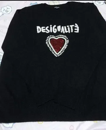 DESIGUAL 데시구알 하트 니트 스웨터 새상품 XL