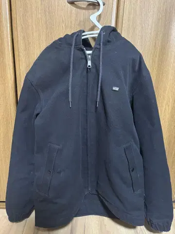 VANS 후드 부착 자켓 XL 블랙