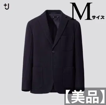 [새상품급] UNIQLO +J 울 블렌드 오버 사이즈 자켓 헤링본 M