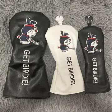 새상품 3세트 도라에몽 골프클럽 헤드커버 1+3W+UT 블랙+화이트