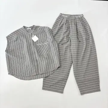 25ss 새상품 CHIGNON 프렌치 셔츠 팬츠 세트 업