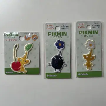 피크민 씰 와펜 노랑 피크민 바위 피크민