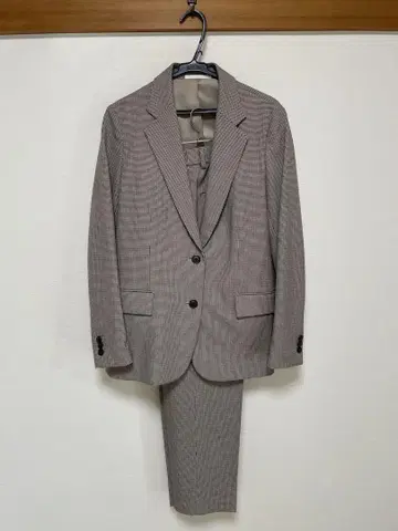 UNIQLO 셋업 자켓 S 팬츠 M 체크 하운드투스 체크