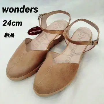 새상품 wonders 원더스 베이지 컴포트 샌들 스웨이드