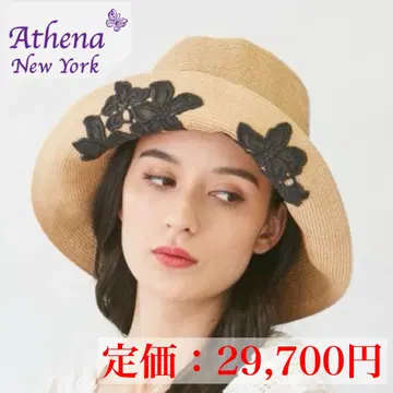 Y5486 새상품급 / 아테나 뉴욕 / 아만다 / 꽃 레이스 / 모자