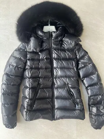 MONCLER BADYFUR 다운 자켓 블랙 퍼 0