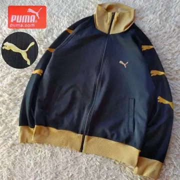 PUMA 좋은 배색 바이컬러 사이드 라인 로고 하이넥 트랙 자켓