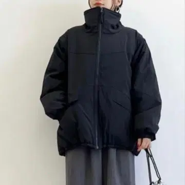CITEN 2way 패디드 블루종 다운 자켓 블랙