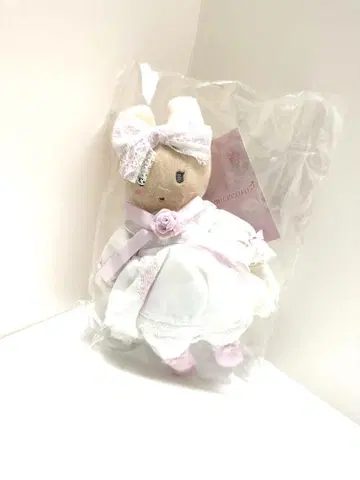 새상품 산리오 화이트 프릴 마론 크림 마스코트 홀더 헬로키티
