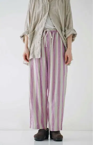 nest Robe 네스트로브 린넨 실크 스트라이프 이지 팬츠