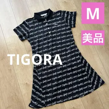 새상품급 TIGORA 블랙 폴로 골프 원피스 M