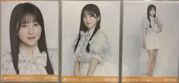 노기자카46 생사진 스즈키 유나 빅 보타이 블라우스 컴프 버스라