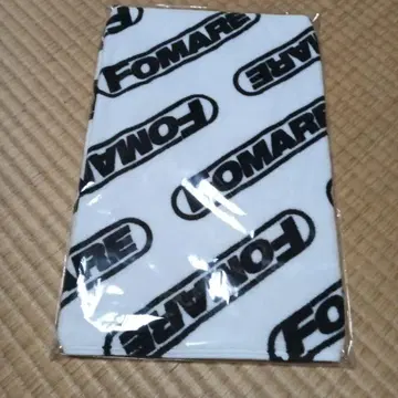 FOMARE pattern 페이스타월 화이트 x 블랙 문자