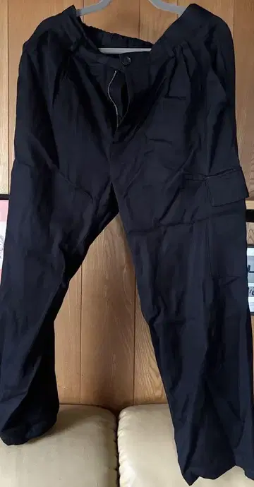 BASISBROEK 블랙 와이드 팬츠