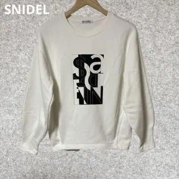 SNIDEL 화이트 로고 아트 그래픽 트레이닝복