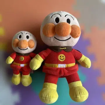 호빵맨 봉제 인형 대소 세트