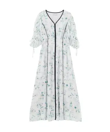 jillbyJILLSTUART 질바이 플라워 프린트 바이컬러 원피스