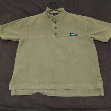 kavu 올리브 그린 반팔 셔츠