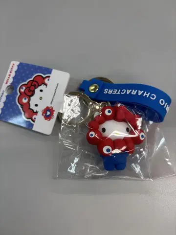 [새상품] 오사카 간사이 만박 입체 마스코트 키링 미야쿠미야쿠 헬로키티