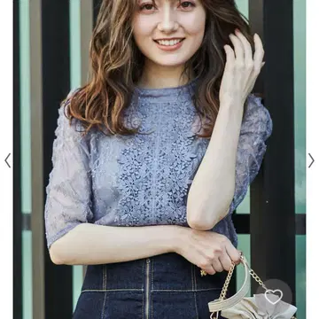 Noela 시어 레이스 블라우스 [ F ]