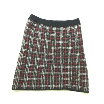 MACKINTOSH 체크 무늬 니트 타이트 스커트