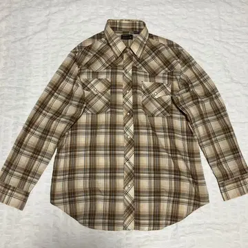 jcpenny 웨스턴 체크 무늬 셔츠 긴팔