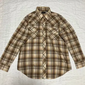 jcpenny 웨스턴 체크 무늬 셔츠 긴팔