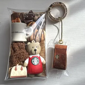 가챠 파우치 DEAN&DELUCA 곰돌이 카페