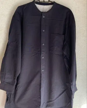 블랙 무인양품 L-XL 셔츠 튜닉 기장 빅 사이즈