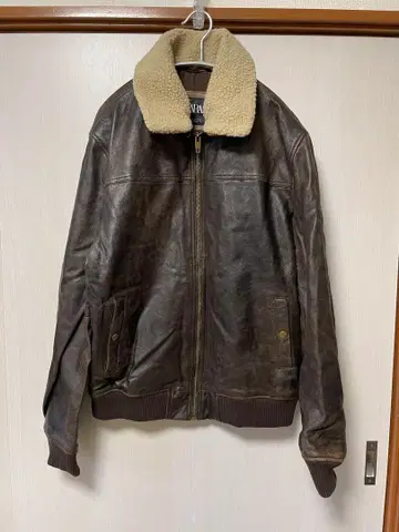 ZARA 브라운 보아 옷깃 플라이트 자켓 XL