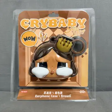POP MART CRYBABY 이어폰 케이스 Brown
