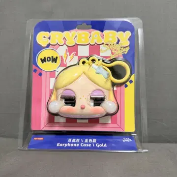 POP MART CRYBABY 이어폰 케이스 Gold