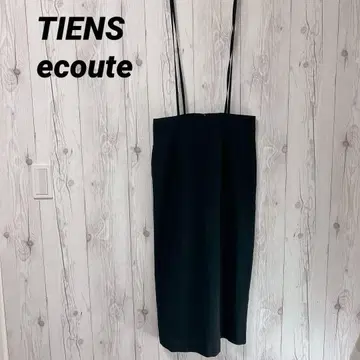 [티안엑트] 블랙 슬릿 타이 트 스커트 오피스 끈 길이 조정 가능
