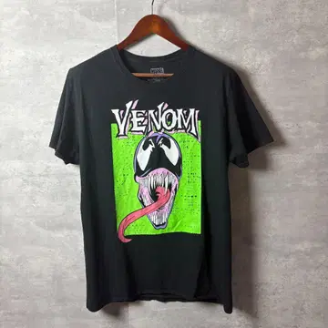 MARVEL 티셔츠 VENOM 베놈 대형 프린트 L 블랙