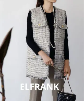 ELFRANK 트위드 베스트