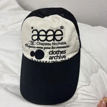 aeae 메쉬 캡 화이트 블랙
