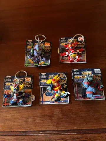 로봇 캐릭터 키링 5개 세트