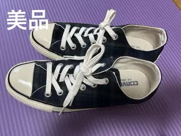 CONVERSE ALL STAR 네이비 체크 스니커즈