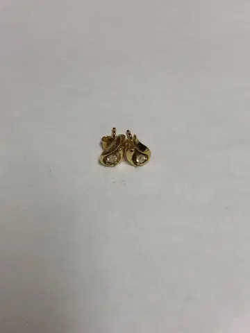 K14 585 각인 보석 달린 귀걸이 1g